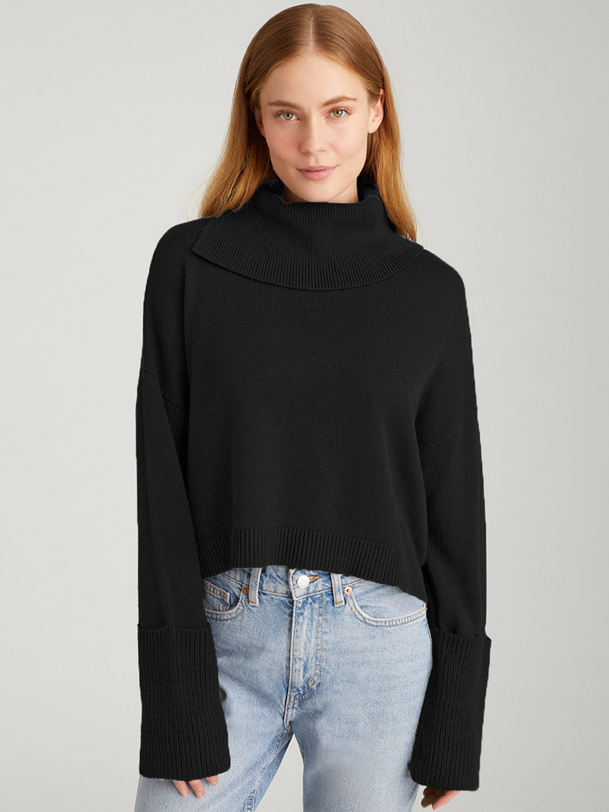 Lily Split Turtleneck