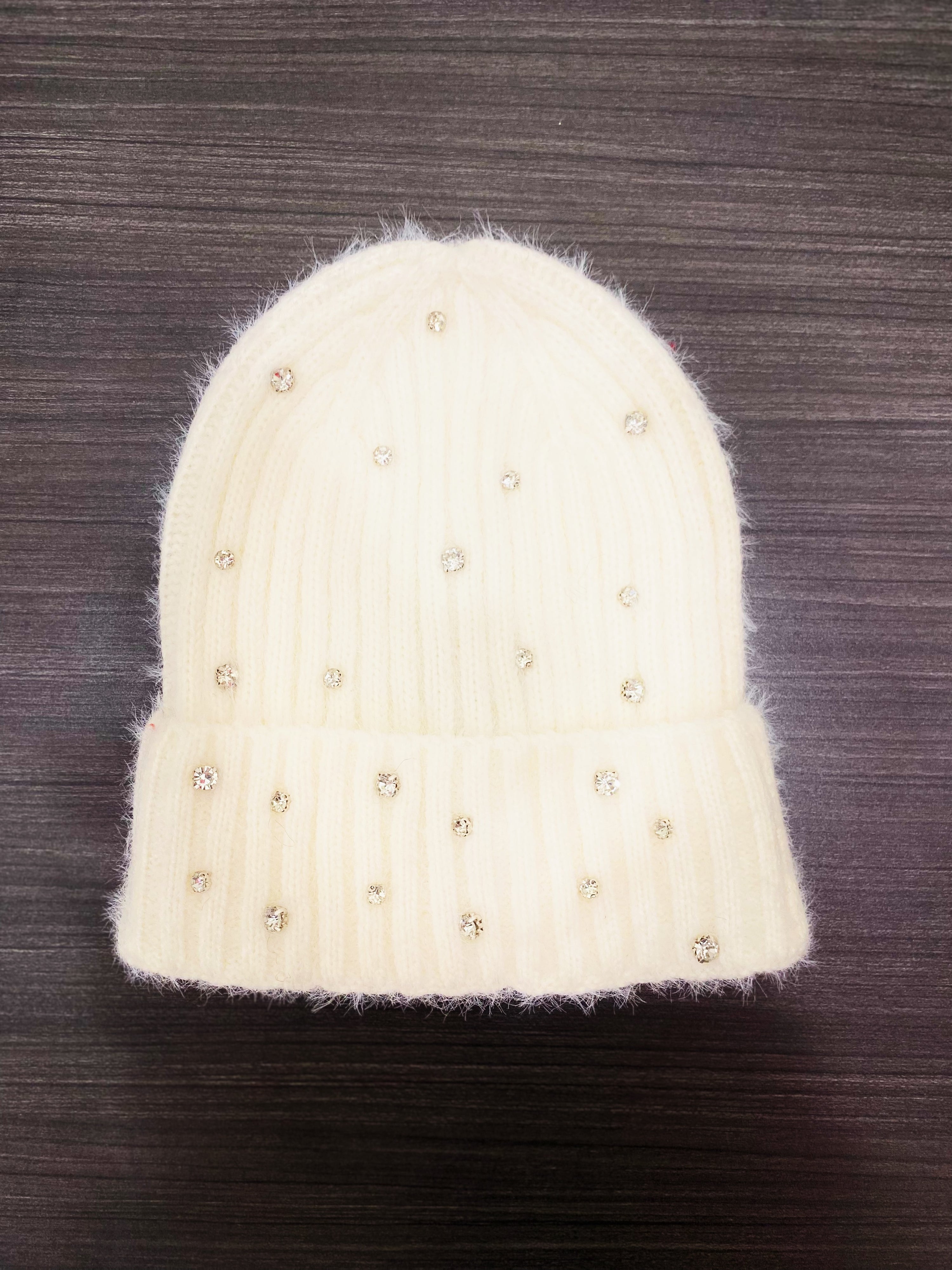 Aureole Bling Hat winter white One Size