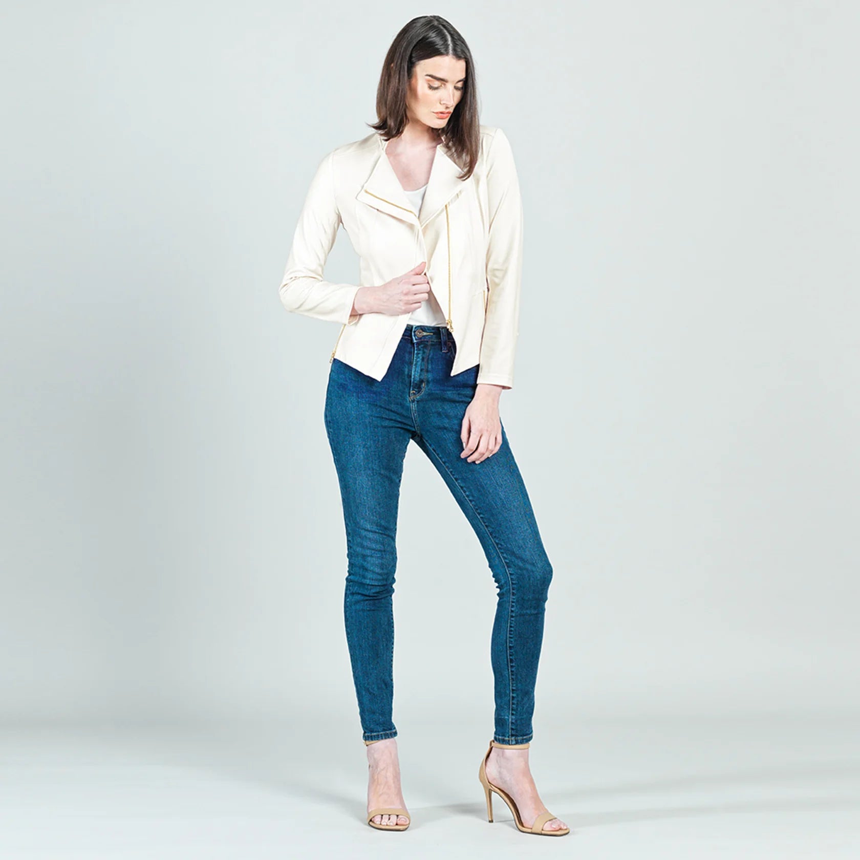 Liquid Leather Zip Jacket