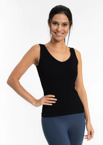 Ribbed V-Neck/Scoop Neck Tank