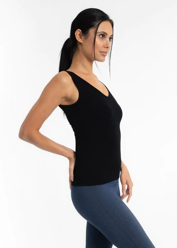 Ribbed V-Neck/Scoop Neck Tank