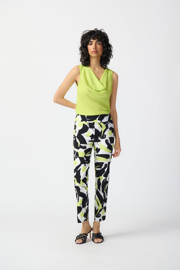 Tri-Color Pull On Pant