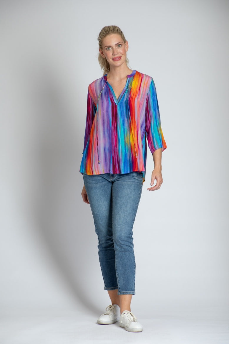 Rainbow Pullover With Tassels