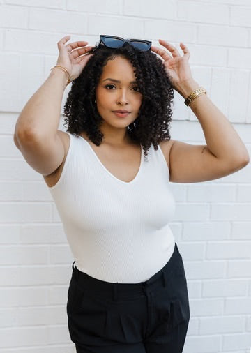 Curvy Fit Ribbed Reversible Tank