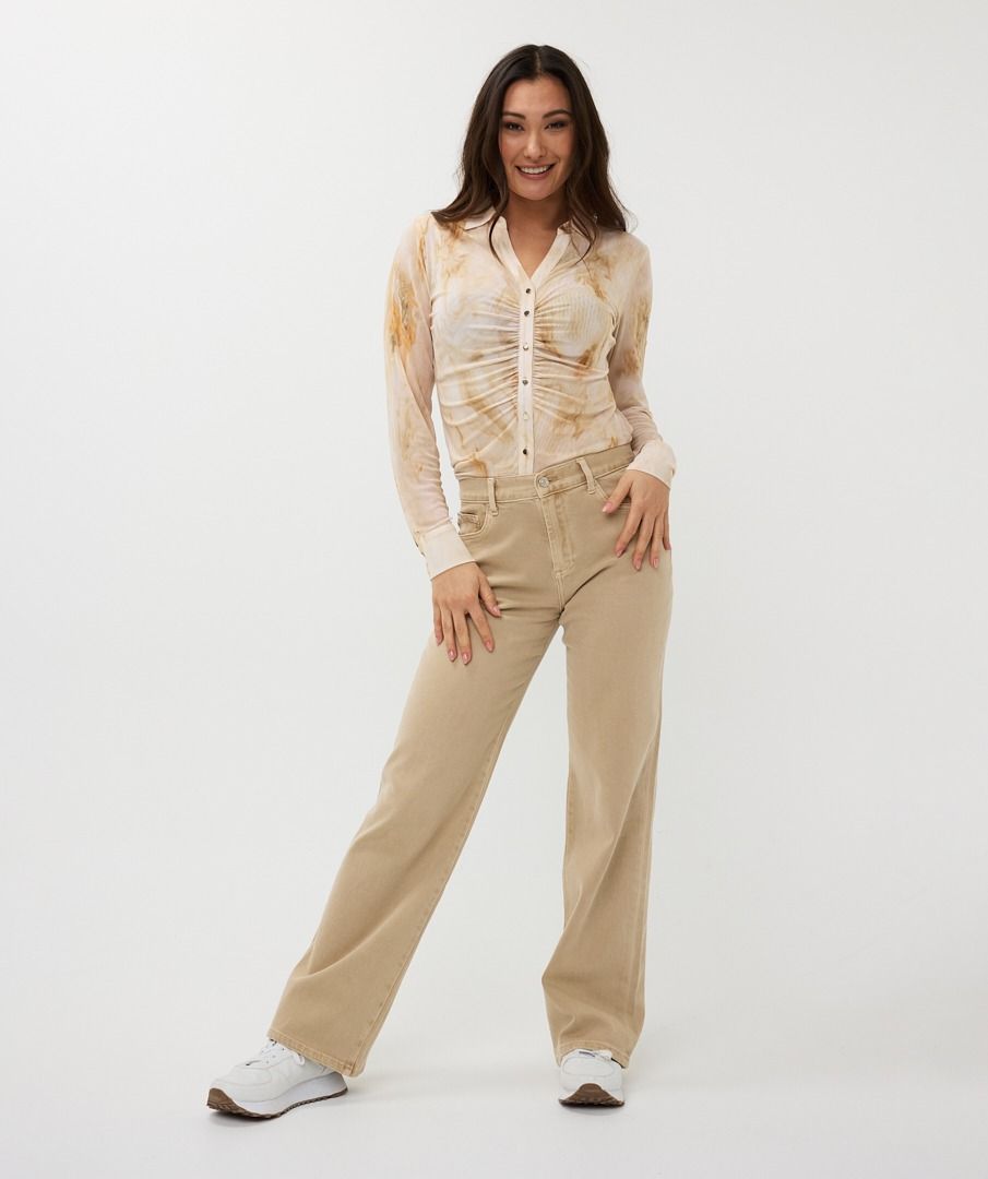 Mesh Marble Blouse
