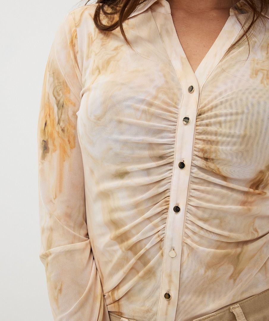Mesh Marble Blouse