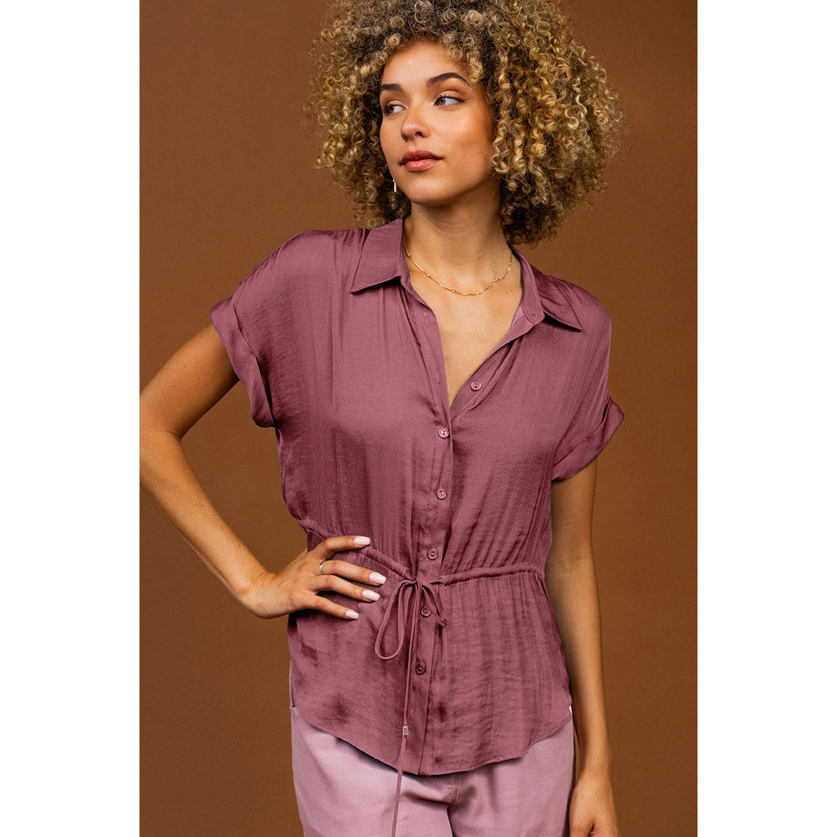 Bailey Button Up Shirt W/Belt