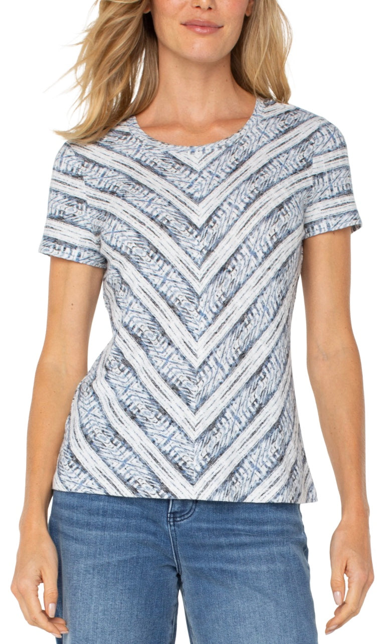 Ikat Scoop Neck Top