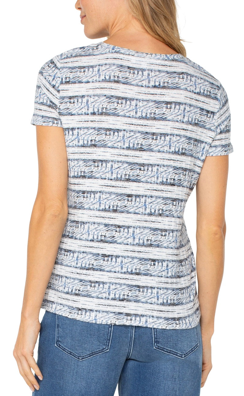 Ikat Scoop Neck Top