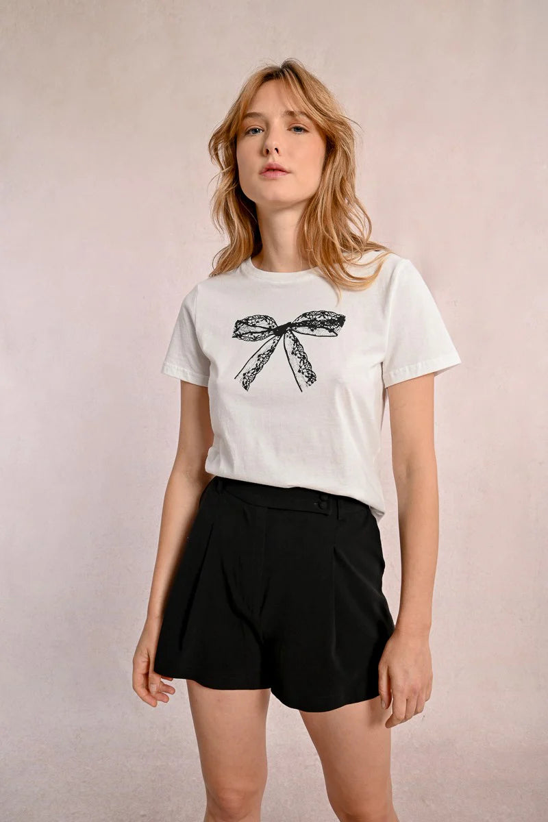 LADIES KNITTED TEE