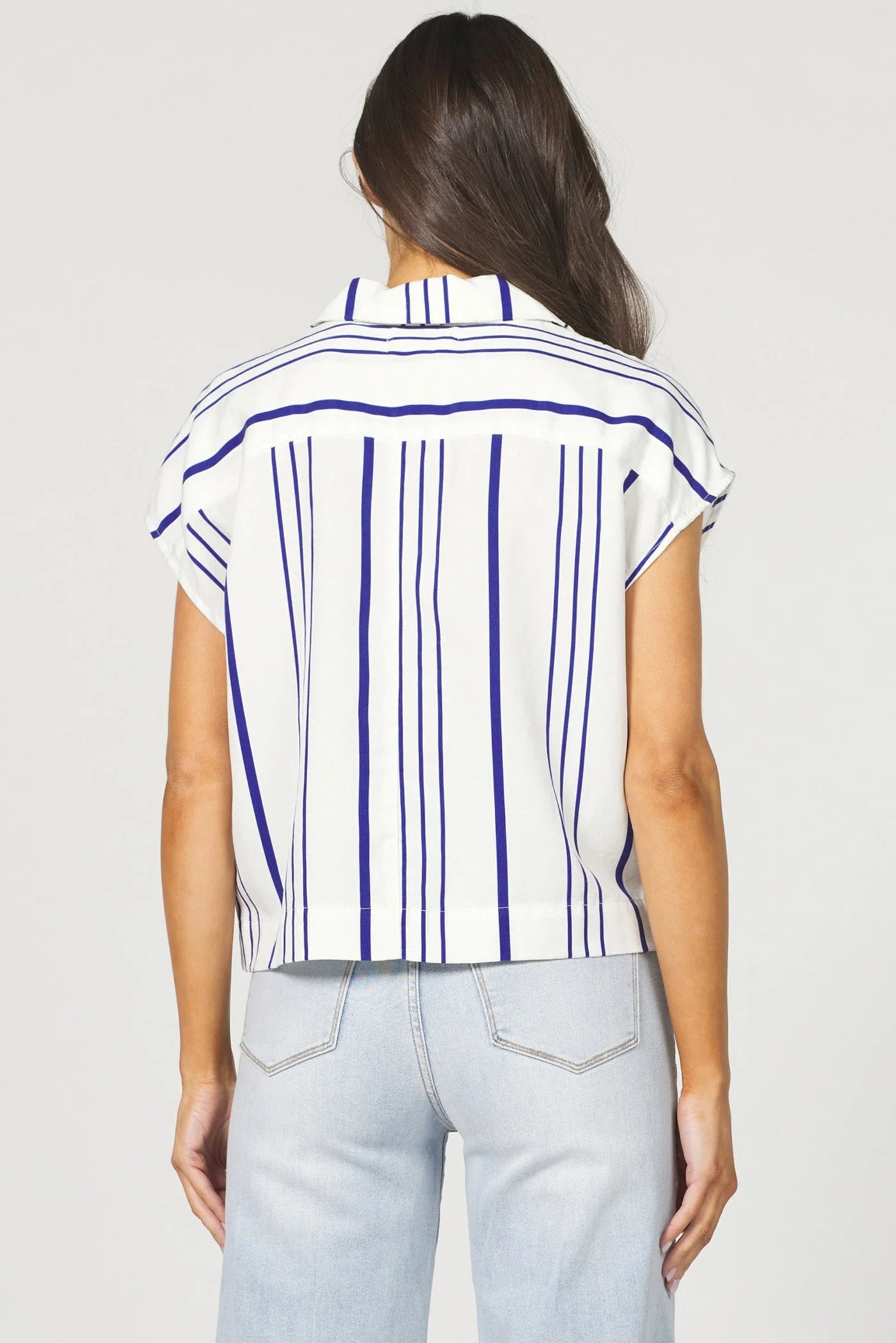 Cruz Cap Sleeve Linen Top