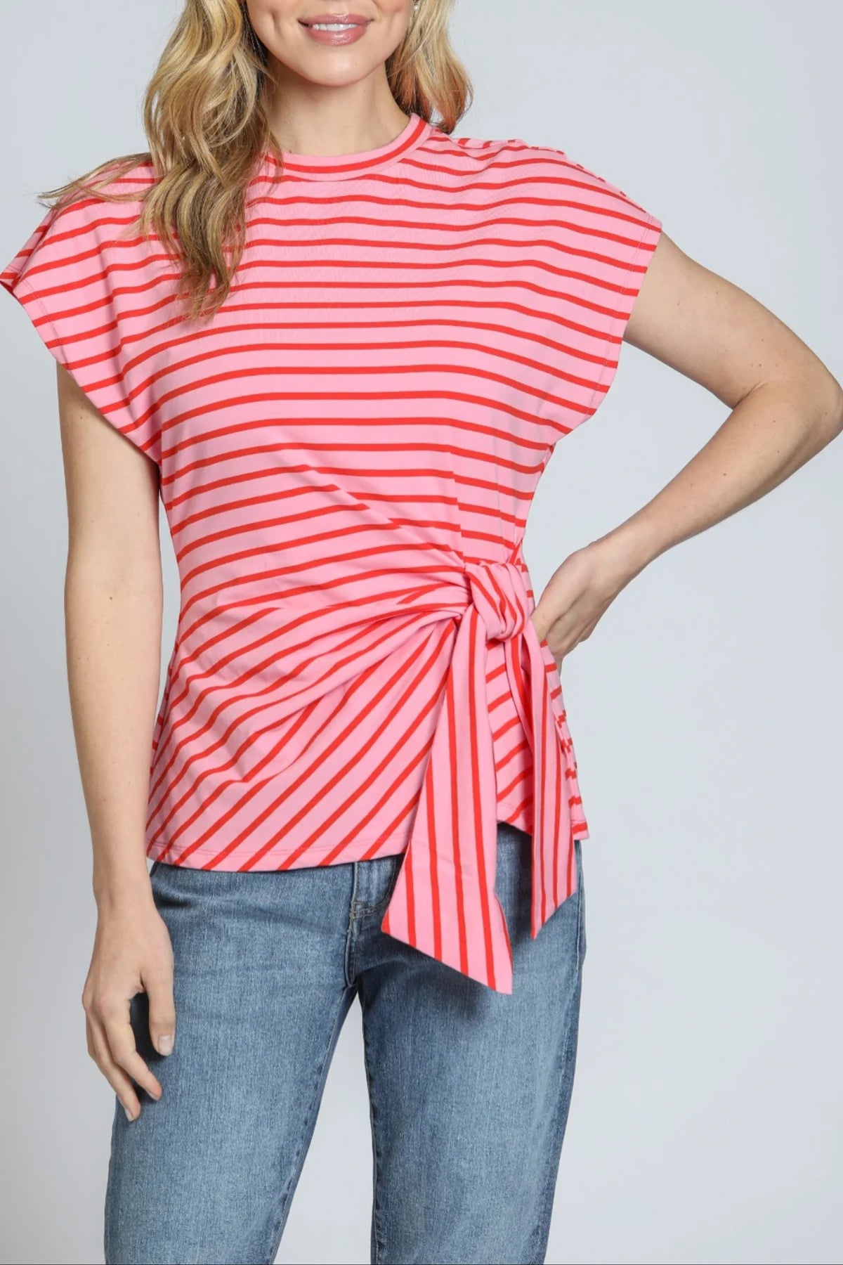 Sailor Strip Cinched Tee
