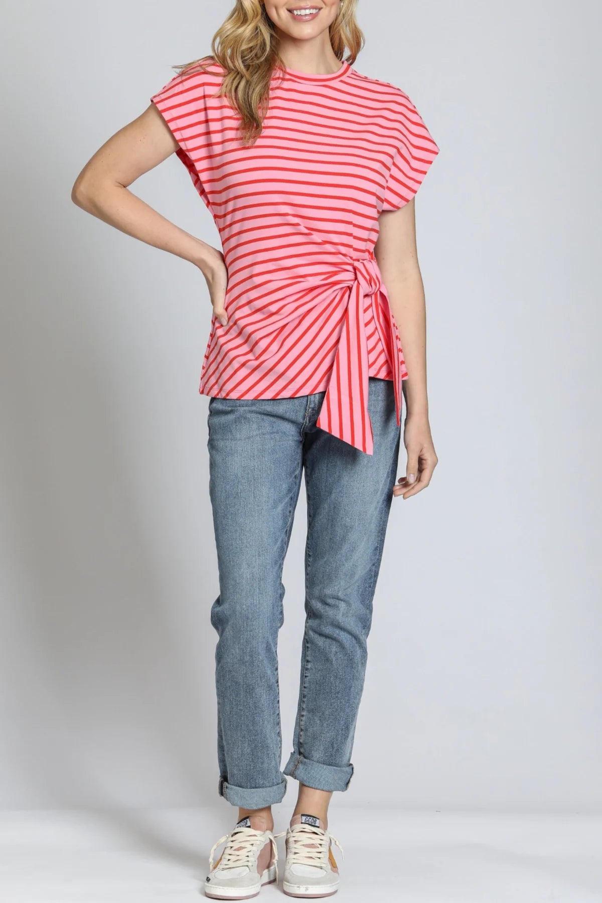 Sailor Strip Cinched Tee