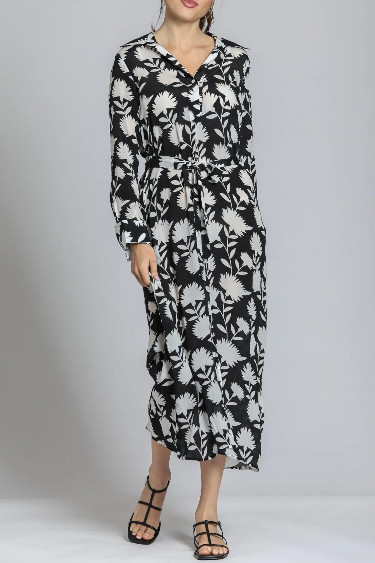 Tropical Leaves Maxi Dress