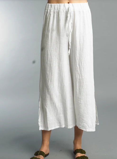Breezy Crop Linen Pant