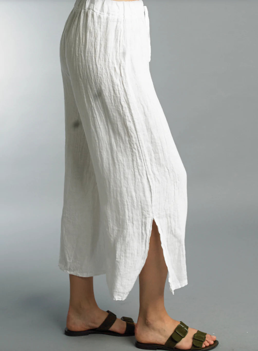 Breezy Crop Linen Pant