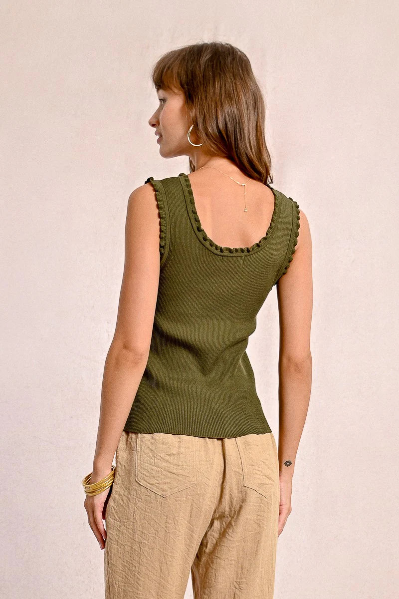 LADIES KNITTED TANK TOP