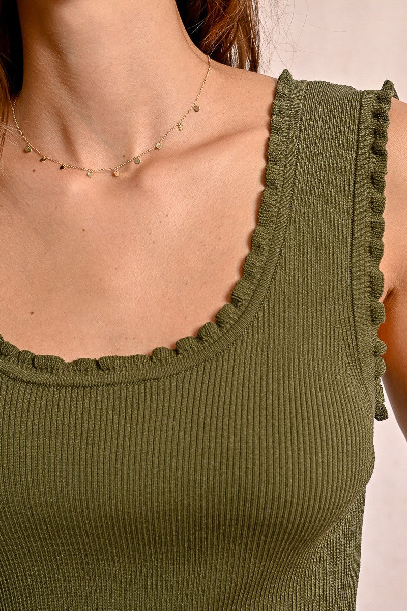 LADIES KNITTED TANK TOP