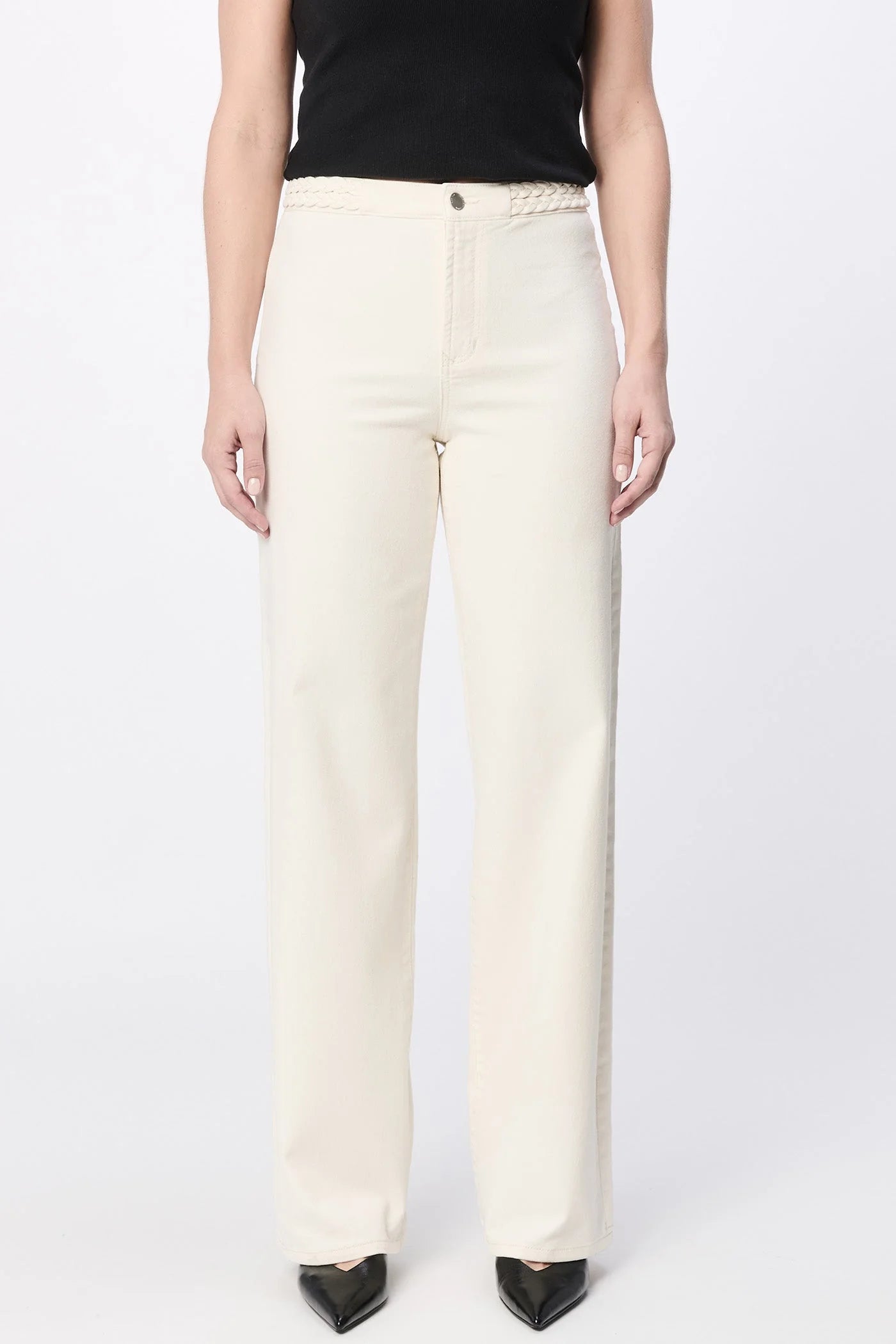 Holly Braid Waist Straight Leg Crop