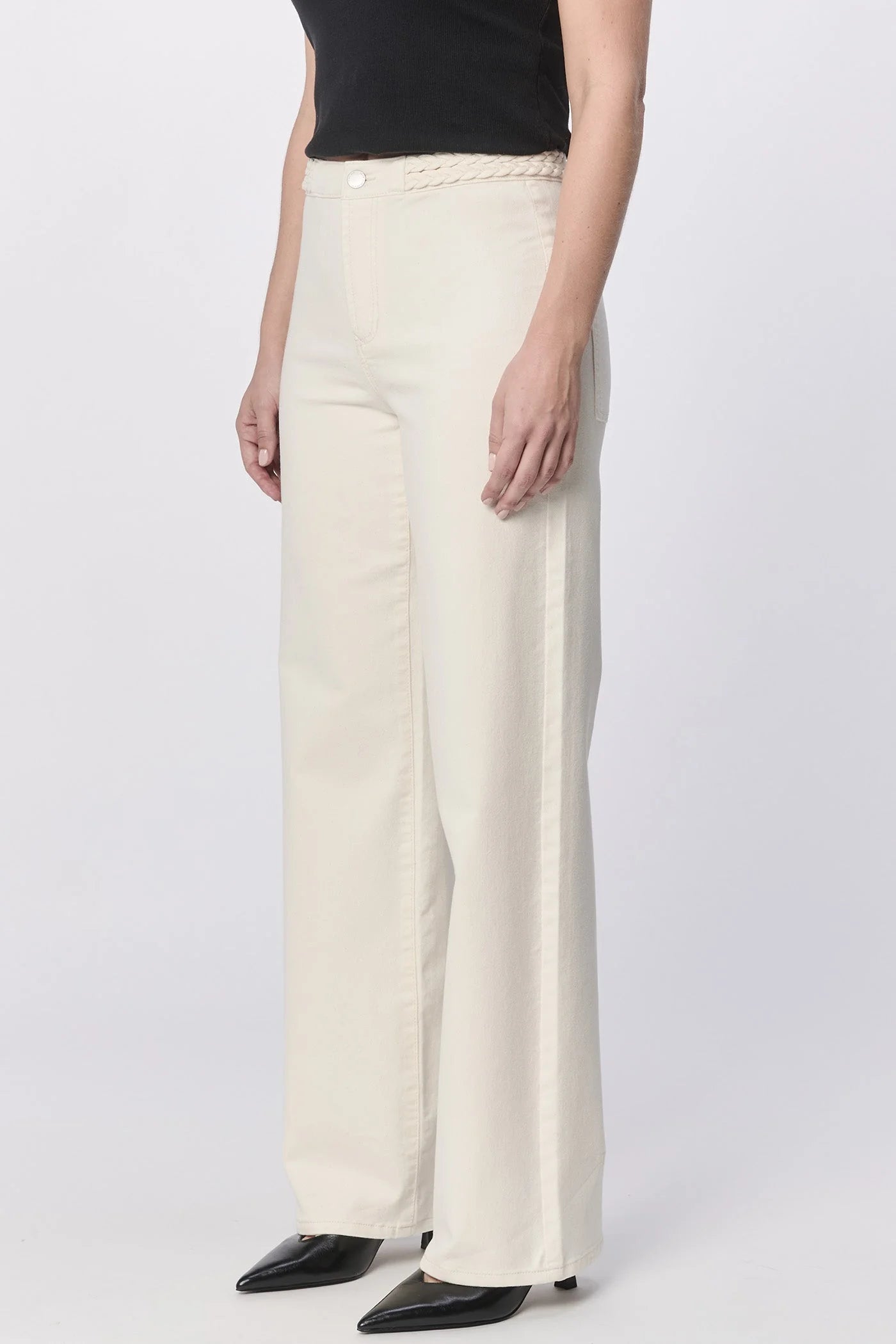 Holly Braid Waist Straight Leg Crop