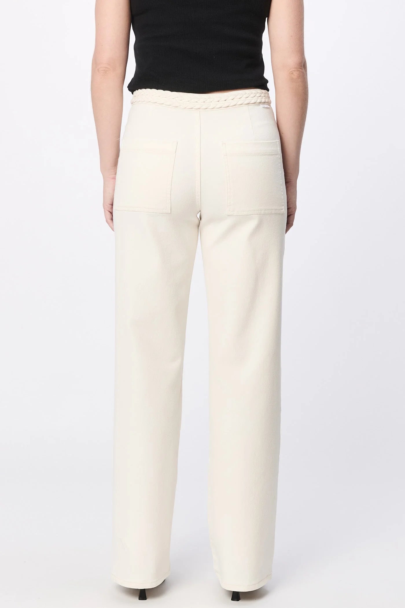 Holly Braid Waist Straight Leg Crop