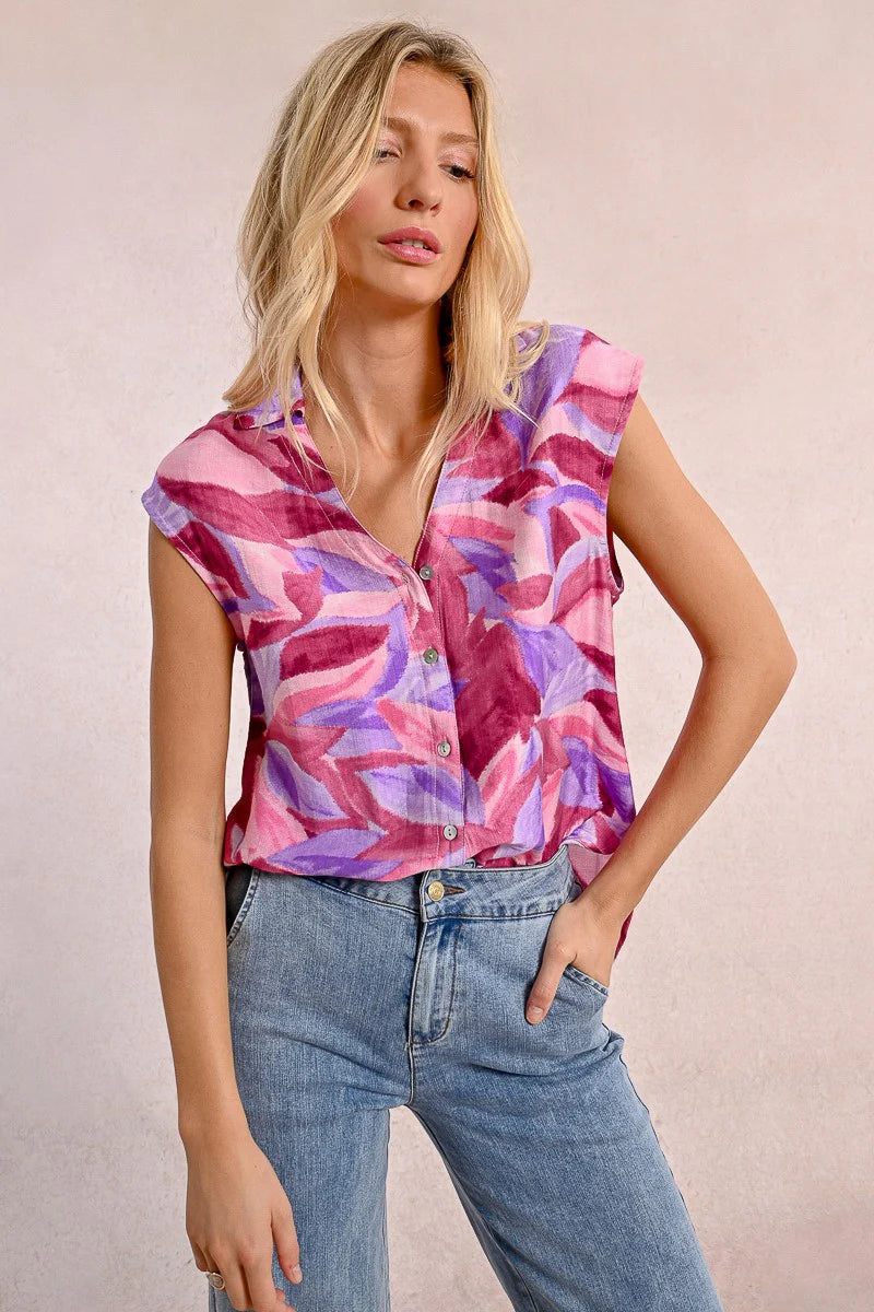 LADIES WOVEN TOP