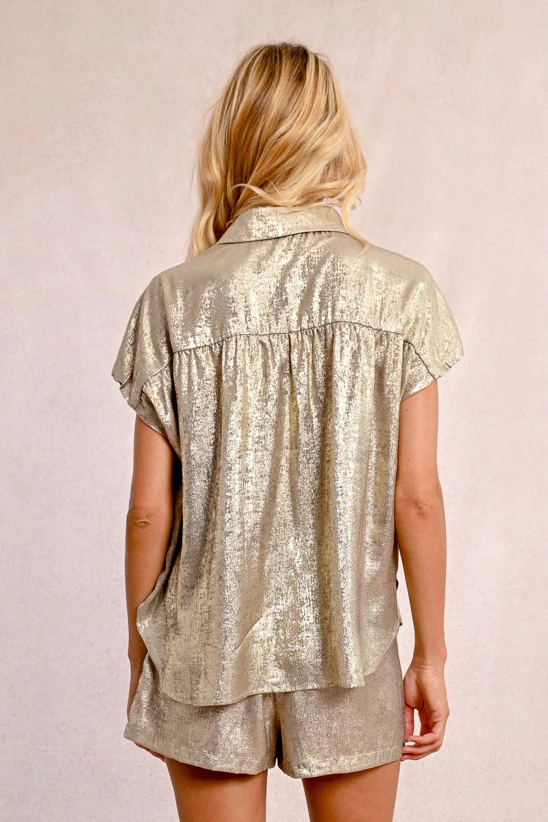 LADIES WOVEN SHIRT