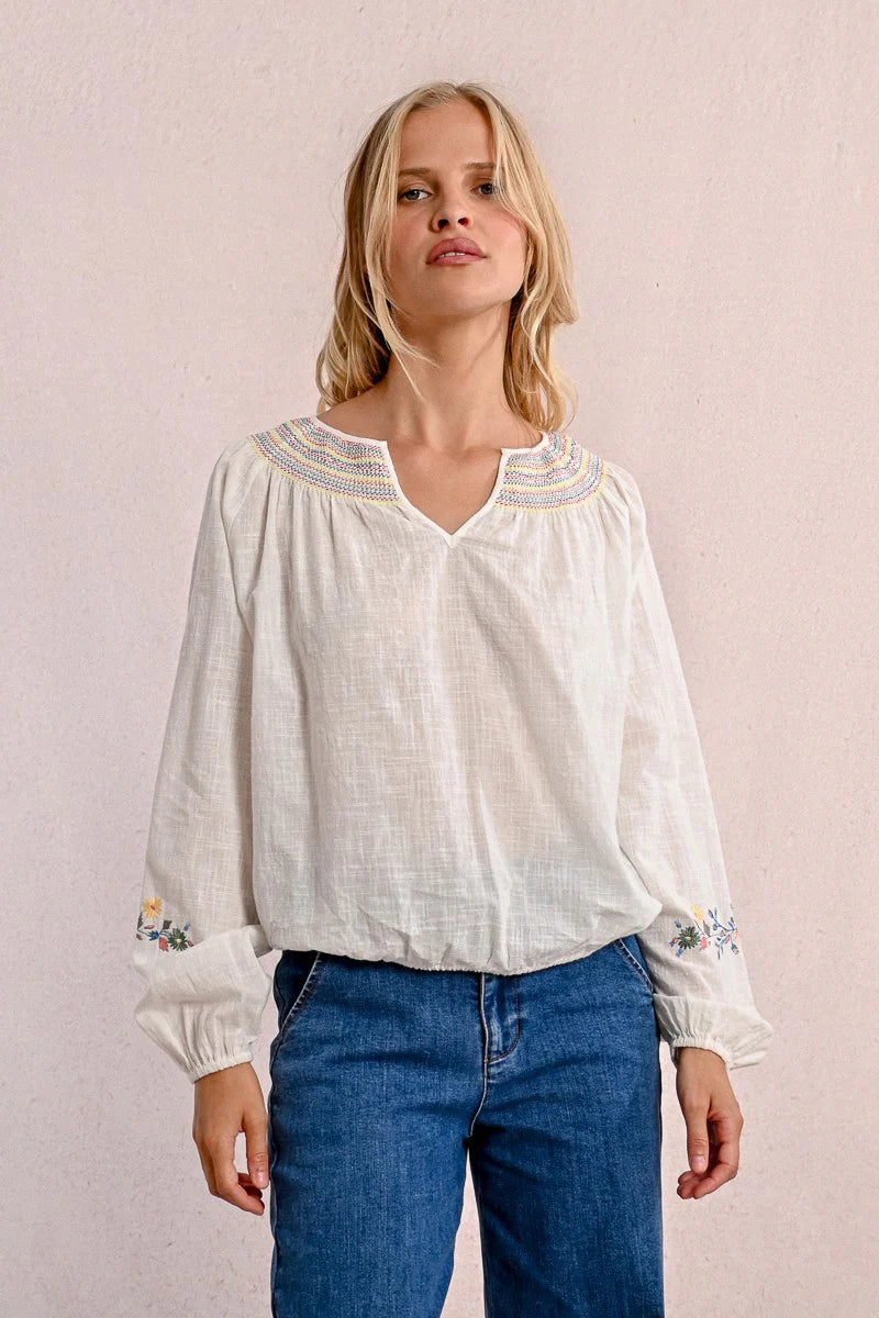 LADIES WOVEN BLOUSE