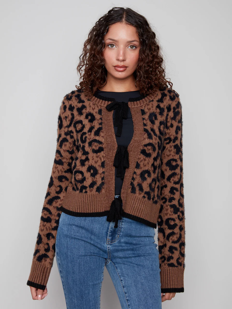 Jacquard Bow Sweater