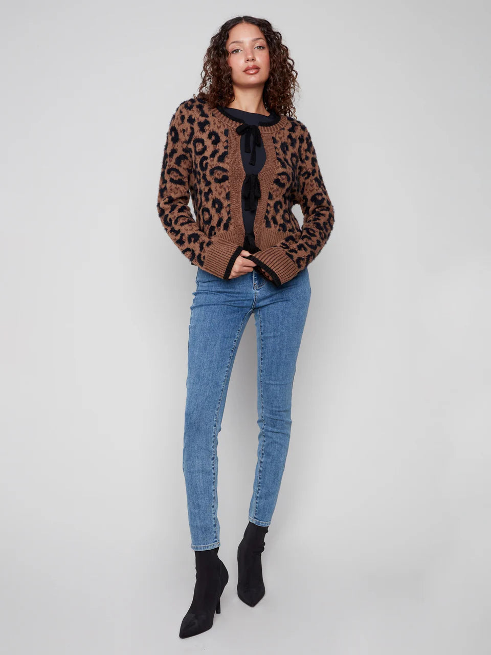 Jacquard Bow Sweater