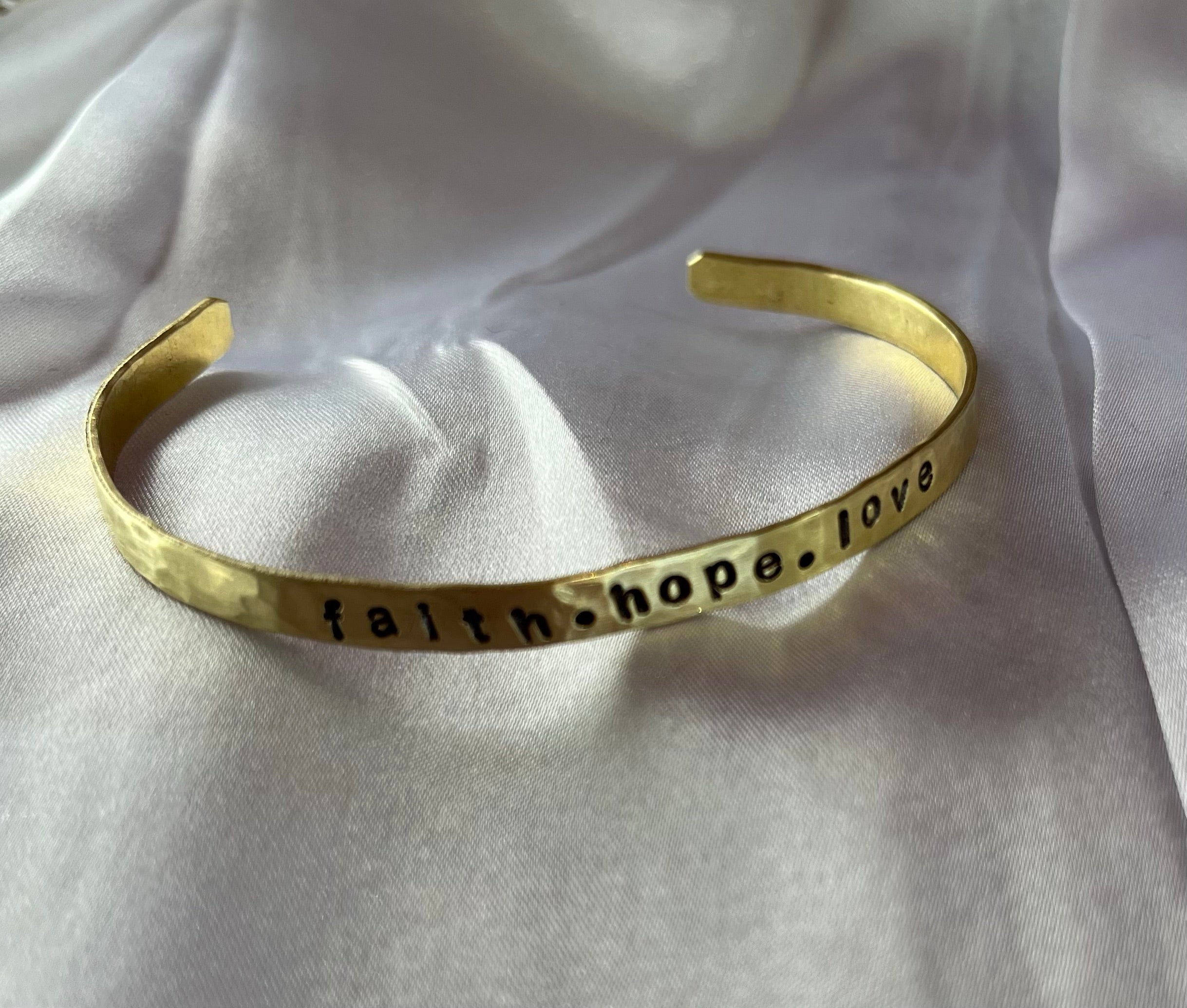 Hand Stamped Bracelet