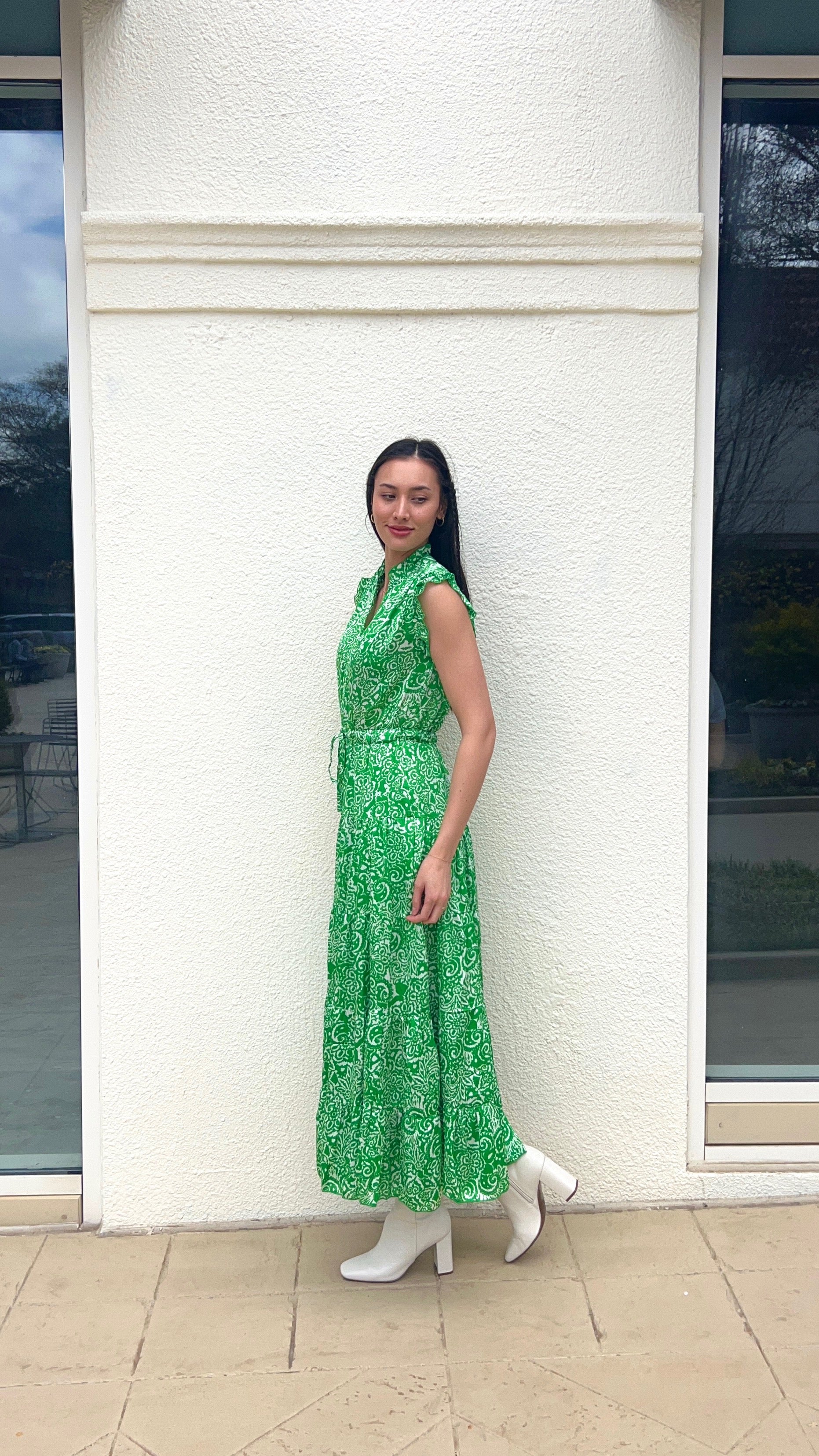 Paisley Print Maxi Dress