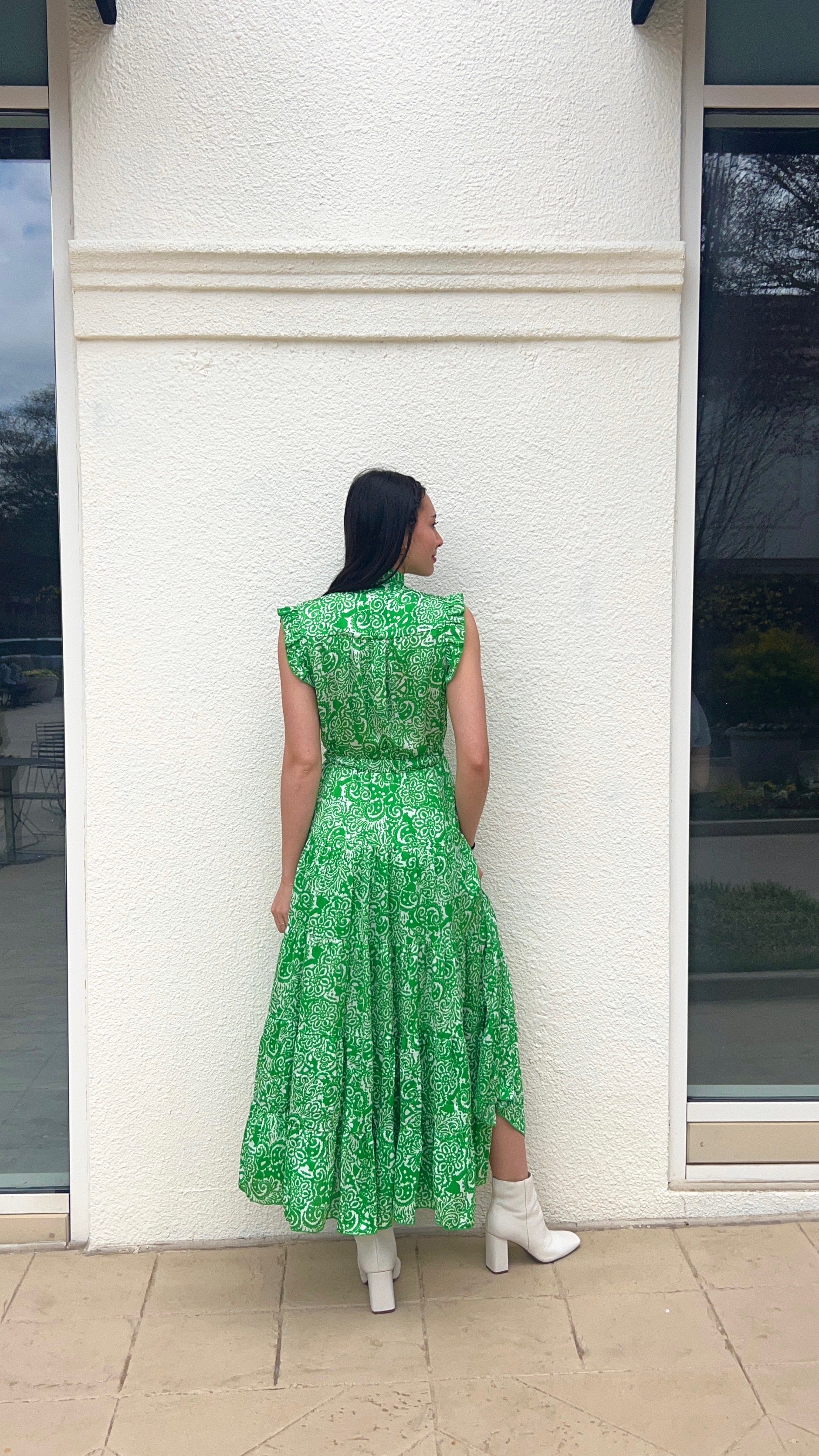 Paisley Print Maxi Dress