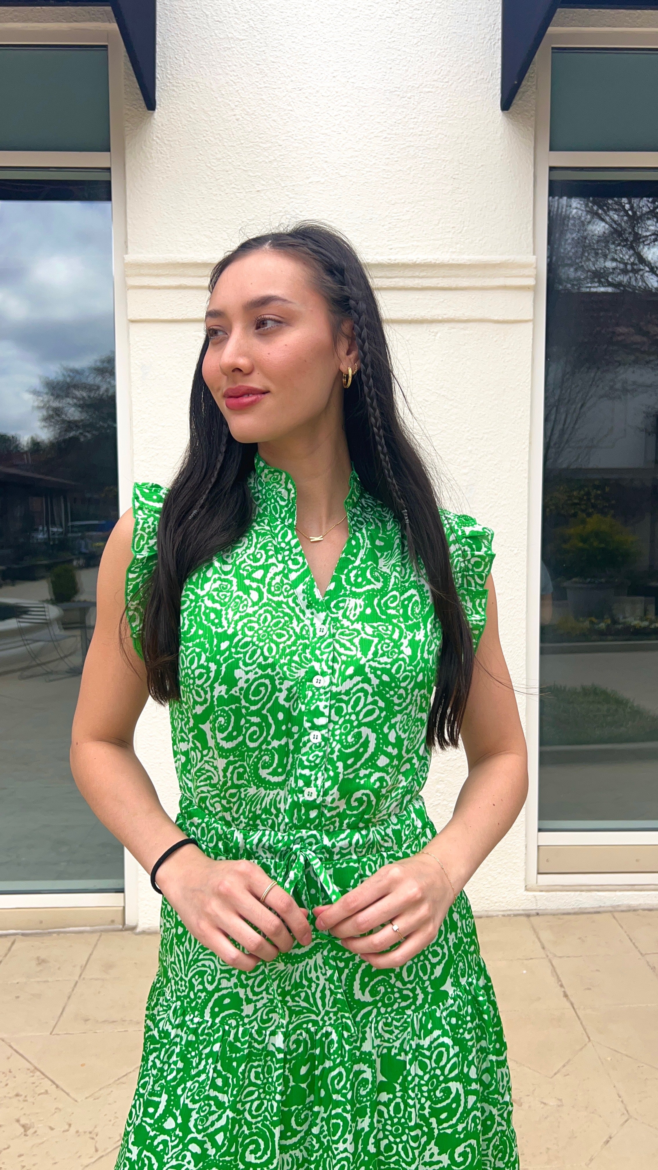 Paisley Print Maxi Dress