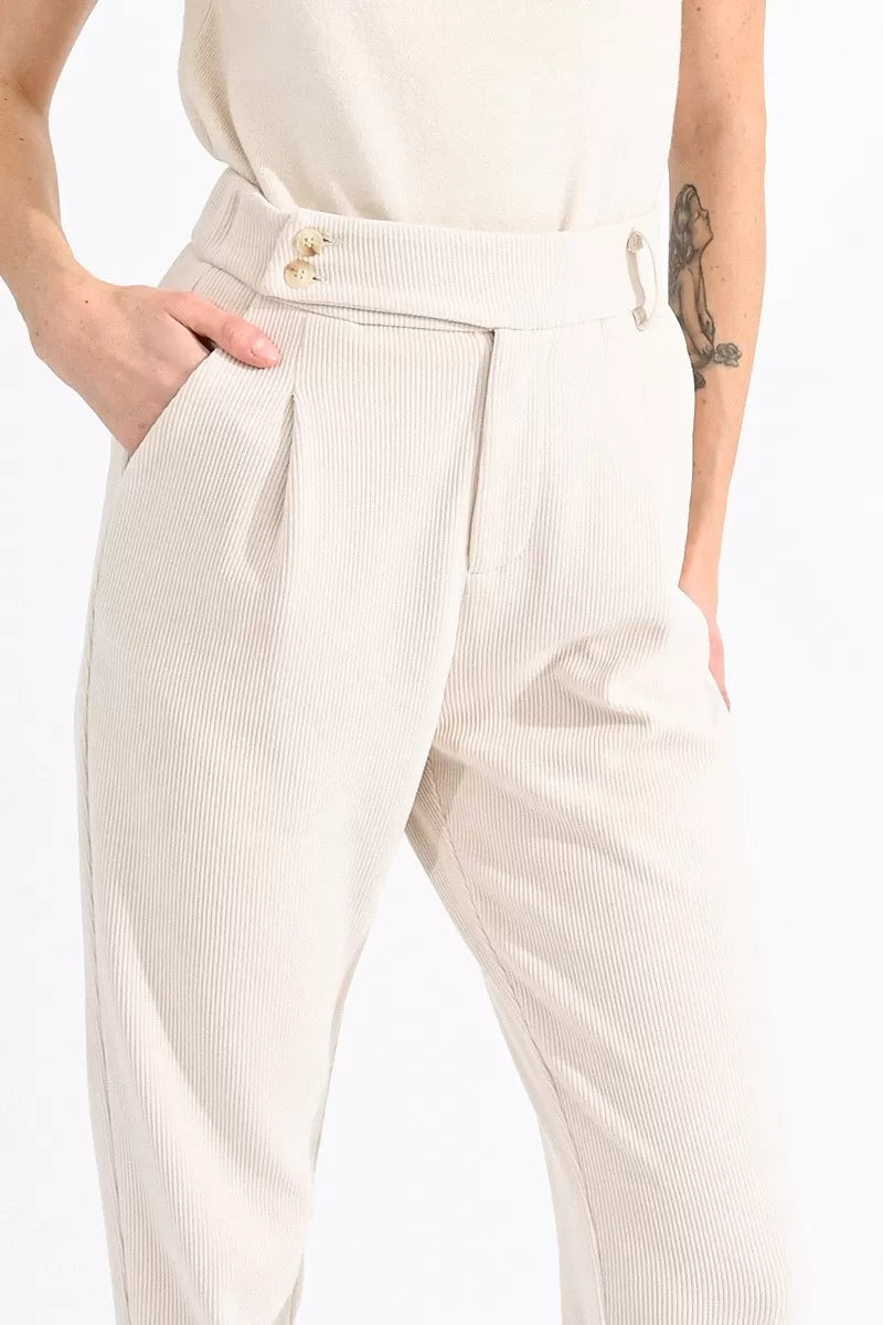 Sugar Corduroy Pant off white