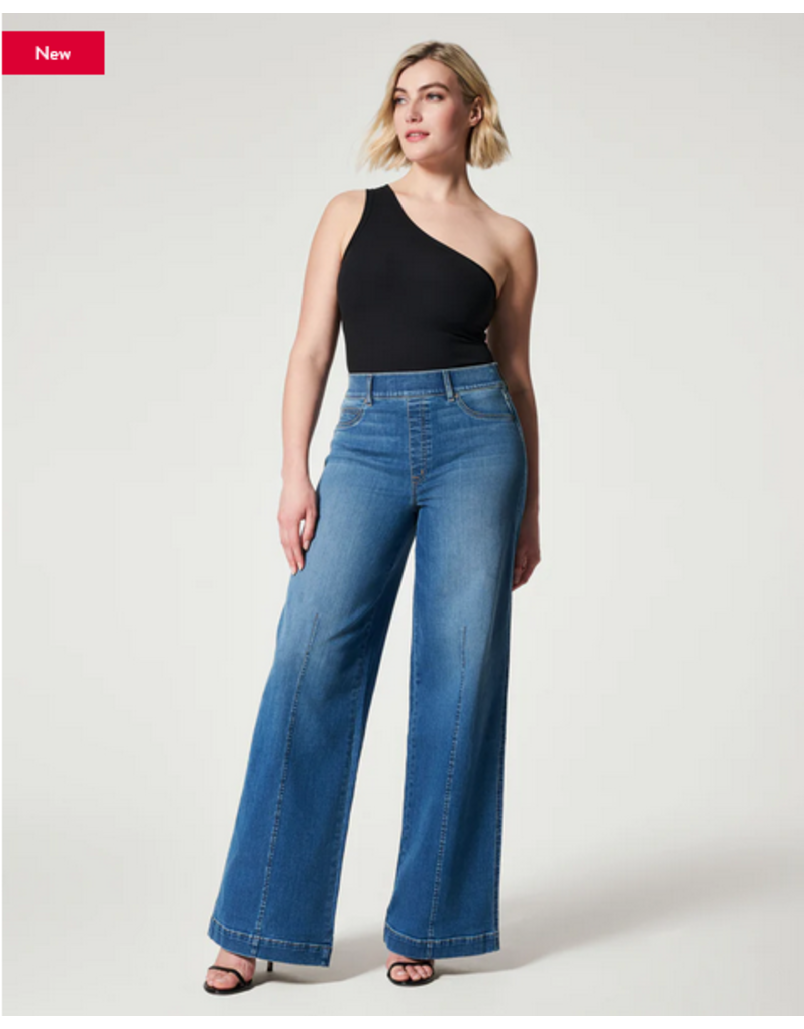 Seamed Front Wide Leg Vintage Indigo