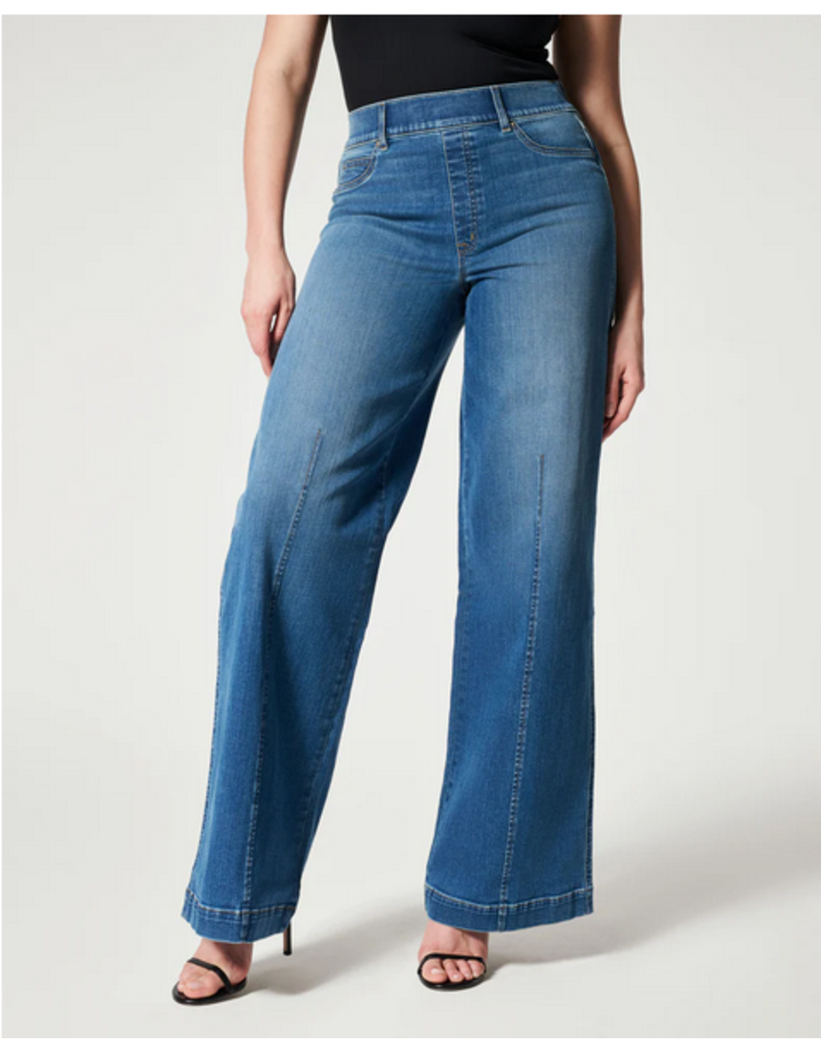 Seamed Front Wide Leg Vintage Indigo