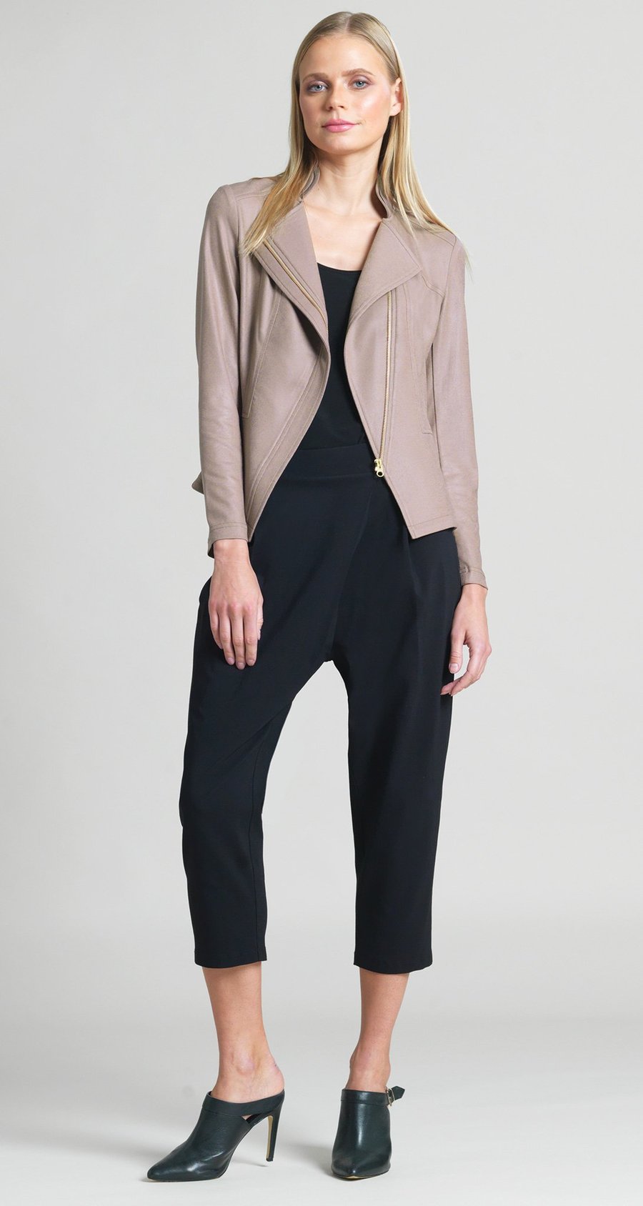 Liquid Leather Zip Jacket