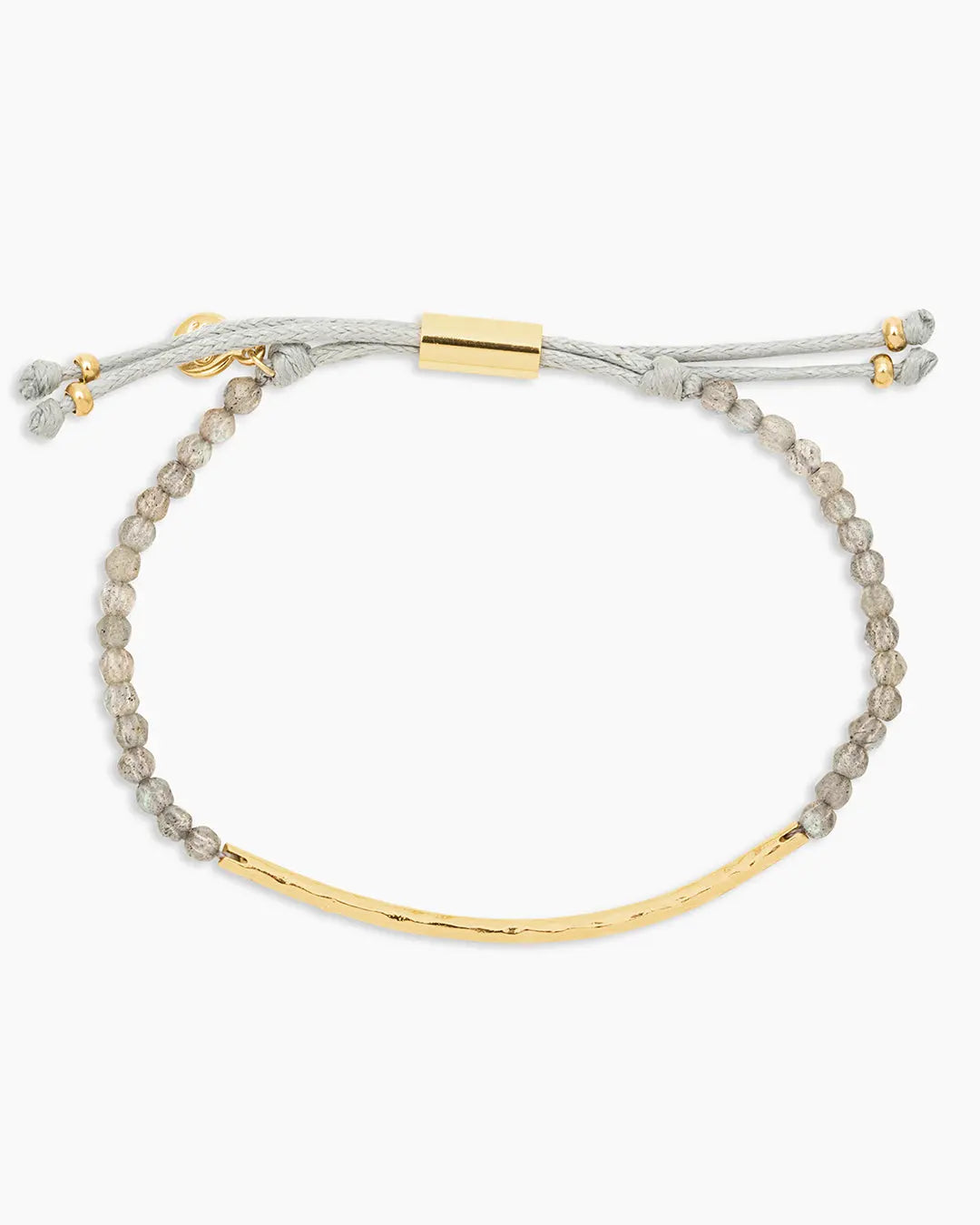 Power Gemstone Bracelet Labradorite/Gold One Size