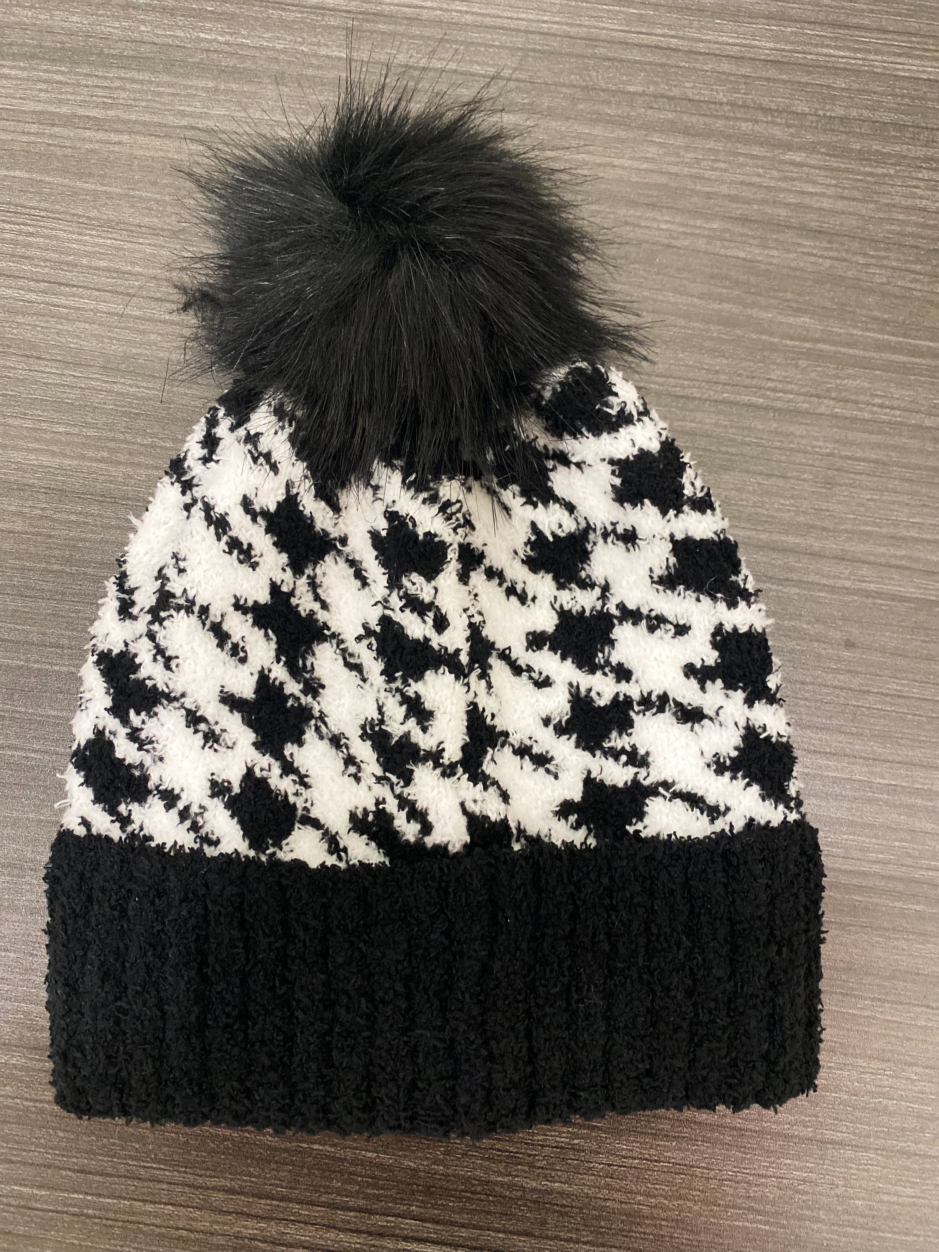 Dreamy Soft Hat houndstooth One Size
