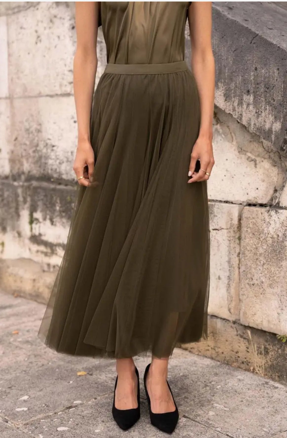 Ambre Long Tulle Skirt