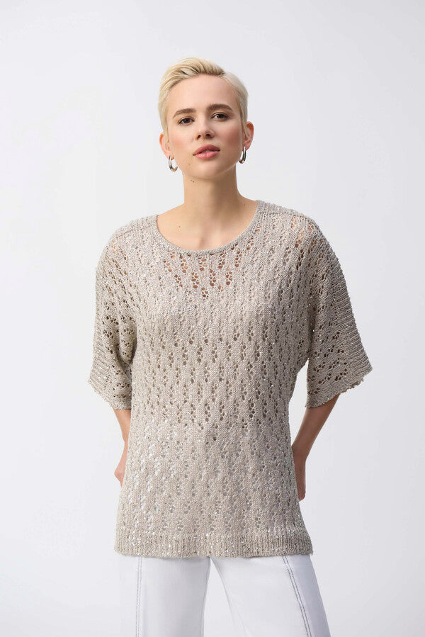 Shine Bright Crochet Sweater