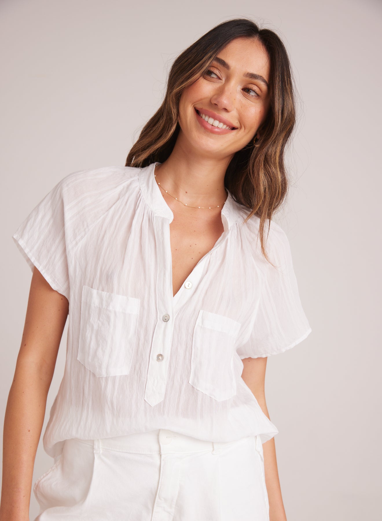 Gigi S/S Pocket Pullover Shirt