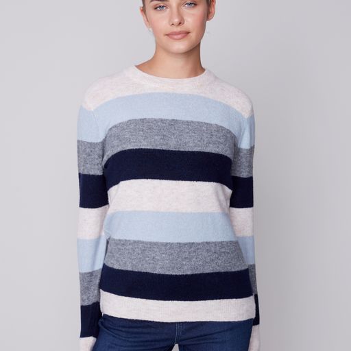 Color Stripe Sweater Snowflake