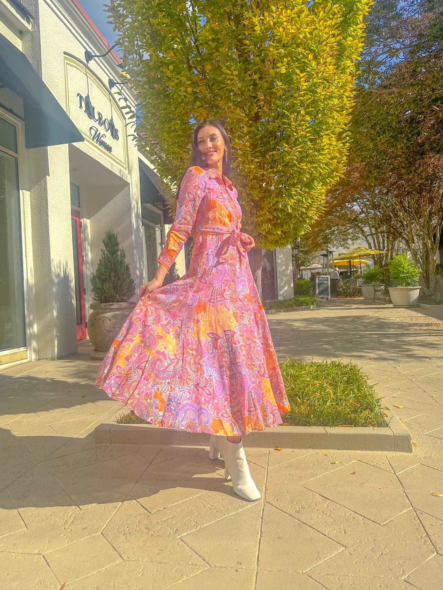 Pink Lady Button Down Dress