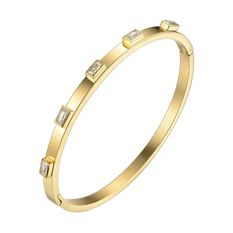 Alyssa Baguette Bracelet Gold One Size