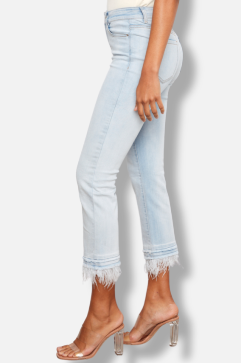 Stretch Denim Flare Pant
