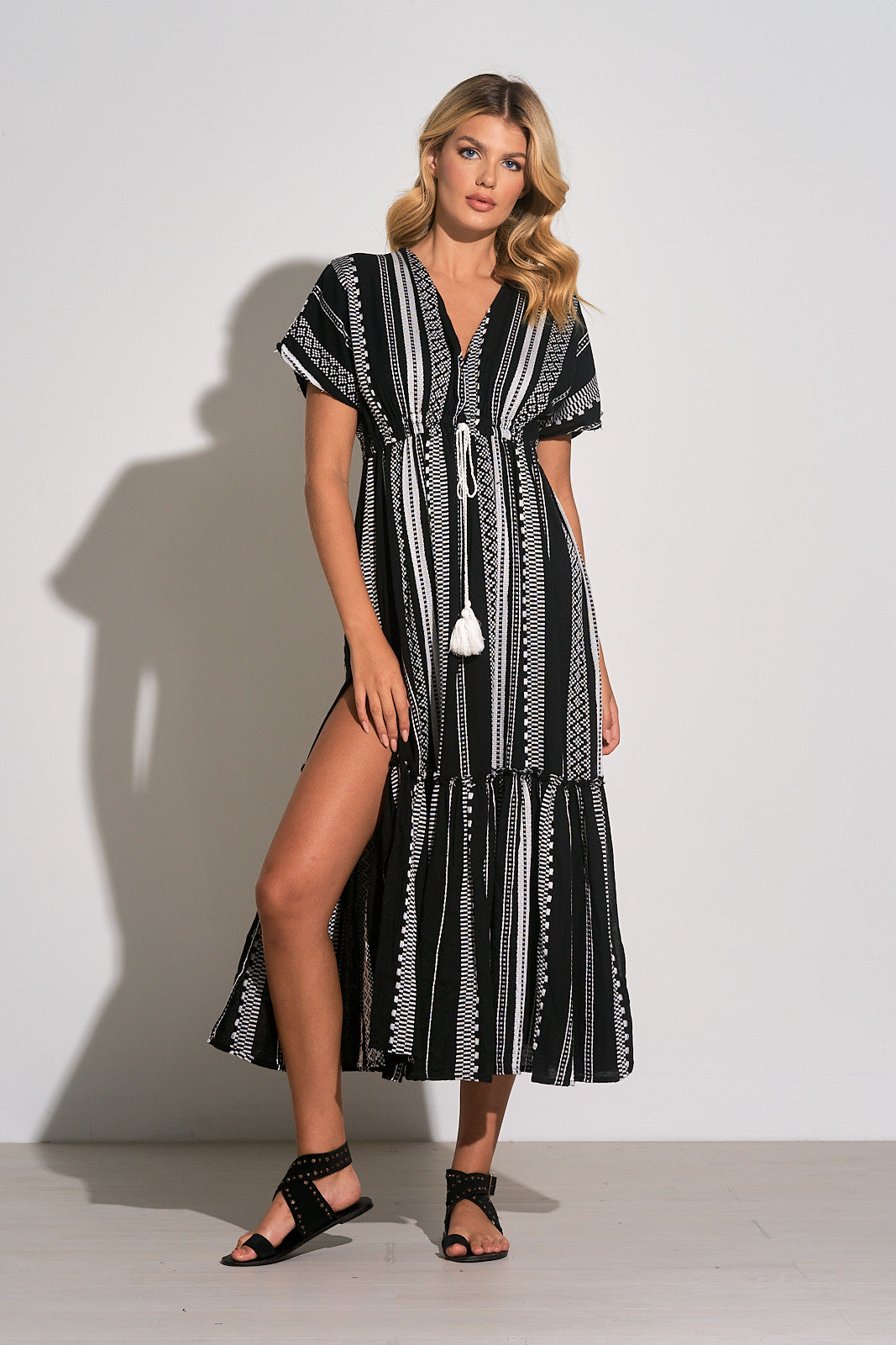 Jessica Striped Midi Dress