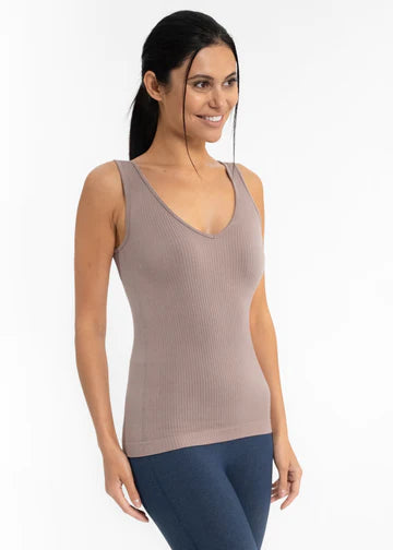 Ribbed V-Neck/Scoop Neck Tank