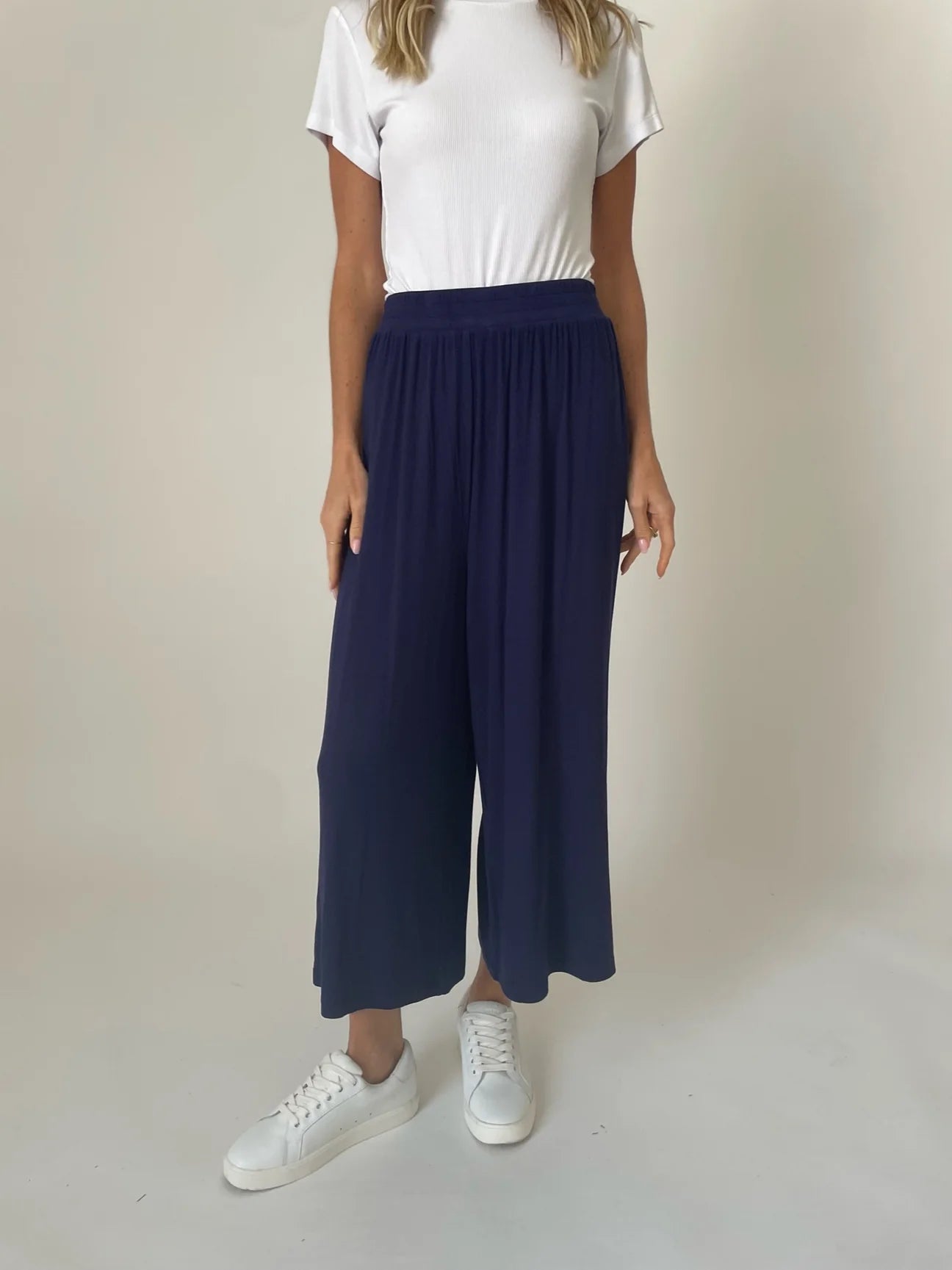 Onyx Ribbed Culotte